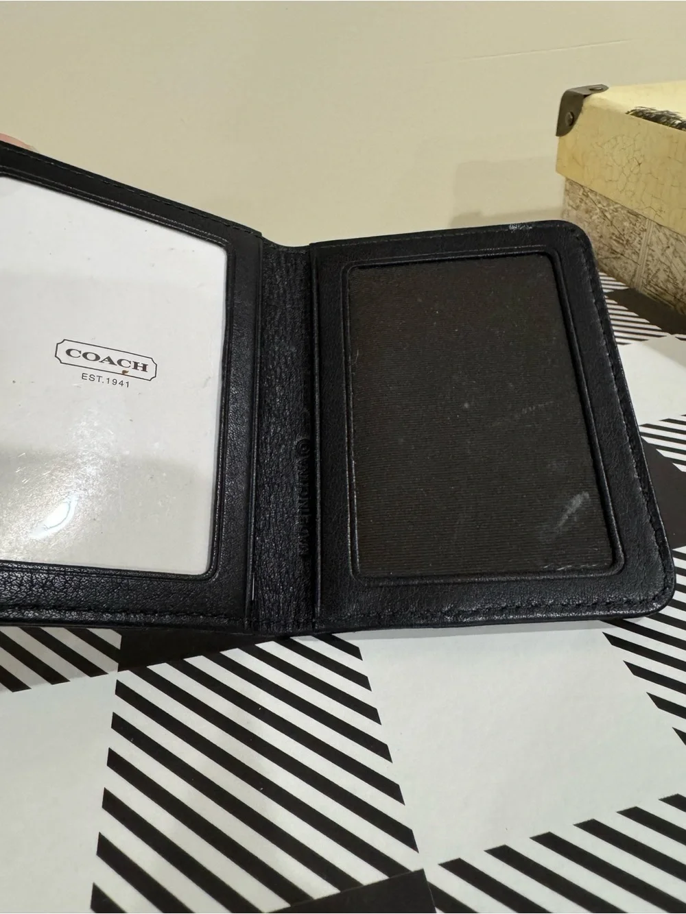 Coach sleek black